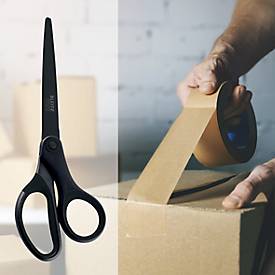 LEITZ® Schere Titanium 5419, ergonomisch, Antihaftbeschichtung, für Links/Rechtshänder, L 180 mm, titanbeschichteter Stahl/Kunststoff, schwarz