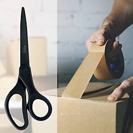LEITZ® Schere Titanium 5420, ergonomisch, Antihaftbeschichtung, für Links-/Rechtshänder, L 205 mm, titanbeschichteter Stahl/Kunststoff, schwarz
