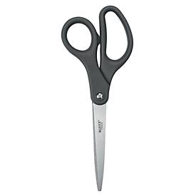 LEITZ® Schere Titanium 5422, ergonomischer Griff, für Links-/Rechtshänder geeignet, L 205 mm, titanbeschichteter Stahl/Kunststoff, dunkelgrau