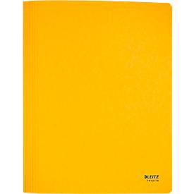 Leitz® Schnellhefter Recycle, Format A4, bis zu 250 Blatt, Heftmechanik, 100 % recycelbar, Blauer Engel, Recyclingkarton, gelb