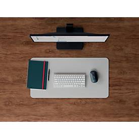 LEITZ Schreibunterlage, B 700 x H 360 mm, recyceltes Leder, grau