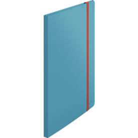 Leitz® Sichtbuch Cosy, A4-Format, 20 transparente Hüllen für bis zu 40 Blatt, Stauraum für lose Blätter, Polypropylen, blau