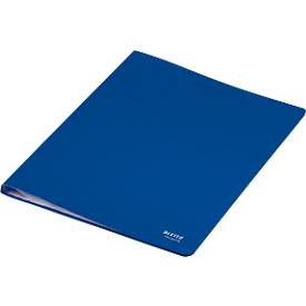 Leitz® Sichtbuch Recycle, A4, 20 dokumentenechte Sichthüllen, bis zu 2 Blatt/Hülle, Rückenschild, 100 % recycelbar, Kunststoff, blau
