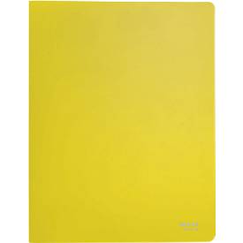 Leitz® Sichtbuch Recycle, A4, 20 dokumentenechte Sichthüllen, bis zu 2 Blatt/Hülle, Rückenschild, 100 % recycelbar, Kunststoff, gelb