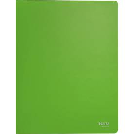 Leitz® Sichtbuch Recycle, A4, 40 dokumentenechte Sichthüllen, bis zu 2 Blatt/Hülle, Rückenschild, 100 % recycelbar, Kunststoff, grün