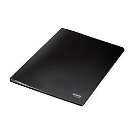 Leitz® Sichtbuch Recycle, A4, 40 dokumentenechte Sichthüllen, bis zu 2 Blatt/Hülle, Rückenschild, 100 % recycelbar, Kunststoff, schwarz