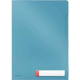 Leitz® Sichthülle Cosy Privacy, blickdicht, DIN A4, bis zu 40 Blatt, Beschriftungsschild, 3 Stück, blau
