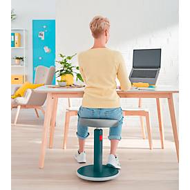 Leitz Sitz- & Stehhocker Ergo Cosy Active, B 370 x T 370 x H 460 - 790 mm, bis 110 kg, Samtgrau