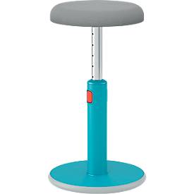Leitz Sitz- & Stehhocker Ergo Cosy Active, B 370 x T 370 x H 460 - 790 mm, bis 110 kg, Sanftes Blau