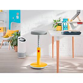 Leitz Sitz- & Stehhocker Ergo Cosy Active, B 370 x T 370 x H 460 - 790 mm, bis 110 kg, Warmes Gelb