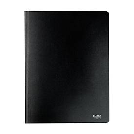 Leitz® Spiralhefter Recycle, A4, bis zu 250 gelochte Blatt, 2-Ring-Spiralmechanik, zu 100 % recycelbar, Blauer Engel, Karton, schwarz