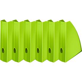 LEITZ® Stehsammler WOW 5277, Breite 75 mm,grün, 6 Stück