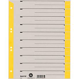 LEITZ® Trennblätter A4 1652, zur freien Verwendung, 100 Stück, gelb