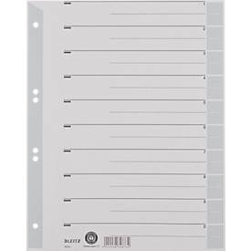 LEITZ® Trennblätter A4 1652, zur freien Verwendung, 100 Stück, grau