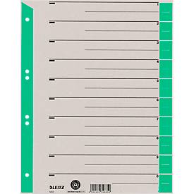 LEITZ® Trennblätter A4 1652, zur freien Verwendung, 100 Stück, grün