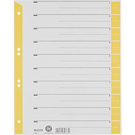 LEITZ® Trennblätter A4 1652, zur freien Verwendung, 25 Stück, gelb