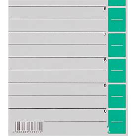 LEITZ® Trennblätter A4 1652, zur freien Verwendung, 25 Stück, grün
