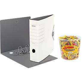 ® Ordner SOLID, DIN A4, Rückenbreite 82 mm, 5 Stück + GRATIS HARIBO Goldbären