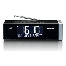 Lenco CR-640 - Radiouhr - 4 Watt - Black Silver