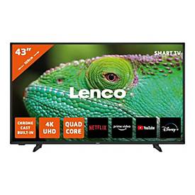 Lenco LED-4353BK - 109 cm (43") Diagonalklasse LCD-TV mit LED-Hintergrundbeleuchtung - Smart TV - Android TV - 4K UHD (2