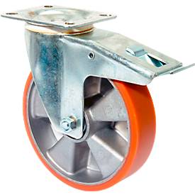 Lenkrolle aus Polyurethan, mit Feststeller