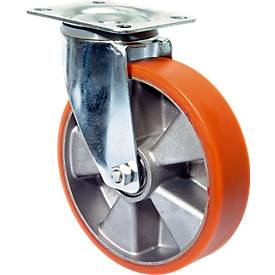 Lenkrolle aus Polyurethan, ohne Feststeller