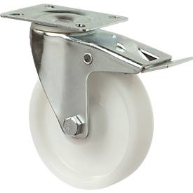 Lenkrolle, Polyamid, rollengelagert, mit Feststeller