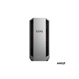 Lenovo LOQ 26ADR10 91DF - Tower - Ryzen 7 8745HX / 3.6 GHz - RAM 16 GB - SSD 1 TB - NVMe - GeForce RTX 5060 - 1GbE, Bluetooth 5.2, Wi-Fi 6 - WLAN: 802.11a/b/g/n/ac/ax, Bluetooth 5.2 - Win 11 Home - Monitor: keiner - luna grau (vorderer Rahmen)