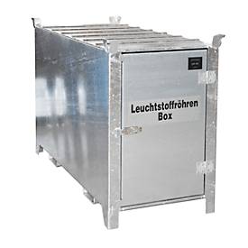 Leuchtstoffröhrenbox BAUER SL 200, Stahlblech, unterfahrbar, abschließbar, Tür verzinkt, B 2100 x T 770 x H 1125 mm, verzinkt