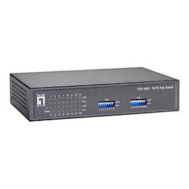 LevelOne FEP-1600W90 - Switch - 16 x 10/100 (PoE) - Desktop, wandmontierbar - PoE (82 W)