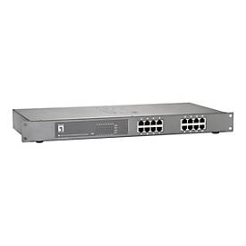 LevelOne FEP-1612W150 - Switch - 16 x 10/100 (PoE+) - an Rack montierbar - PoE+