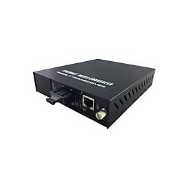 LevelOne GVM-1220 - Medienkonverter - 100Mb LAN - 10Base-T, 100Base-TX, 1000Base-T, 1000Base-X - RJ-45 / SC Single-Modus