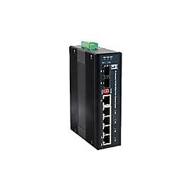 LevelOne IES-0620 - Switch - 4 x 10/100/1000 (PoE+) x Combo Gigabit Ethernet/Gigabit SFP x Fast Ethernet/Gigabit SFP - a