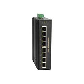 LevelOne IGP-0802 - Switch - 8 x 10/100/1000 (PoE+) - an DIN-Schiene montierbar - PoE+ (200 W) - Gleichstrom