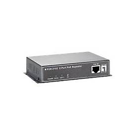 LevelOne POR-0102 2-Port PoE Repeater - Repeater - 10Mb LAN, 100Mb LAN, GigE