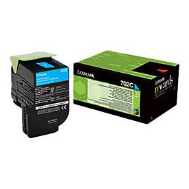 Lexmark 702C - Cyan - original - Tonerpatrone - LCCP, LRP