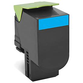 Lexmark 80C2SC Toner cyan, original