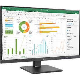 LG Business Monitor 24BN65YP-B.AEU, 23,8", Full-HD 1920 x 1080 px, IPS Panel, höhenverstellbar, neig-, schwenk- und drehbar, schwarz