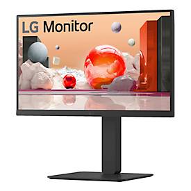LG IPS-Monitor 24BA650-B, 23,8”, 1920 x 1080 Full HD, HDMI/USB/DisplayPort, höhenverstell-, neig-, schwenk- und drehbar, schwarz