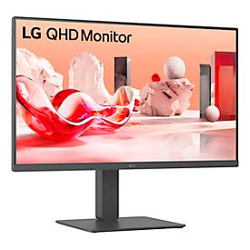 LG IPS-Monitor 27BA54QB-B, 27”, 2560 x 1440 WQHD, HDMI/USB/DisplayPort, höhenverstell-, neig-, schwenk- und drehbar, schwarz