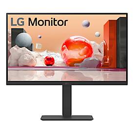 LG IPS-Monitor 27BA650-B, 23,8”, 1920 x 1080 Full HD, HDMI/USB/DisplayPort, höhenverstell-, neig-, schwenk- und drehbar, schwarz