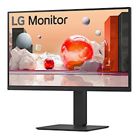LG IPS-Monitor 27BA650-B, 23,8”, 1920 x 1080 Full HD, HDMI/USB/DisplayPort, höhenverstell-, neig-, schwenk- und drehbar, schwarz