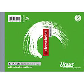 Lieferscheinbuch A6 3x40 quer