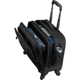 LIGHTPAK Business Laptop Trolley Star, mit Tragegriff und Rolllen, Nylon, schwarz