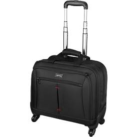 LIGHTPAK Business Laptop Trolley Star, mit Tragegriff und Rolllen, Nylon, schwarz