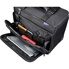 LIGHTPAK Businesstrolley Pioneer, mit Tragegriff und Rollen, Polyester, schwarz
