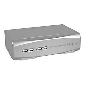 Image of Lindy 2 Port DVI-I Single Link, USB 2.0 & Audio KVM Switch Pro - KVM-/Audio-/USB-Switch - 2 x KVM/Audio/USB - 1 lokaler Benutzer - Desktop