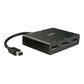 Image of Lindy 3 Port Mini DisplayPort to DisplayPort 1.2 MST Hub - Video-/Audio-Splitter - 3 Anschlüsse