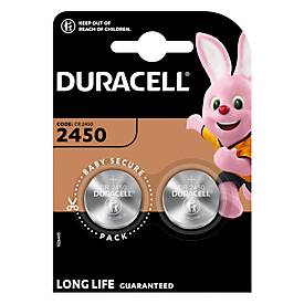 Lithium Knopfzellen Duracell CR2450, 3V, Duralock Power Preserve Technologie, 2 Stück