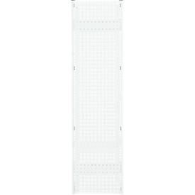 Lochblech-Seitenwand ORDO Professional, Lochbild Qg 10-38, H 2000 mm x B 600 mm, pulverbeschichtet, verkehrsweiß RAL 9016